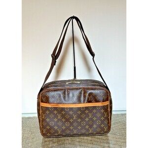 Louis Vuitton Monogram Reporter PM Bag Brown Coated Canvas  SP0054 May 2004